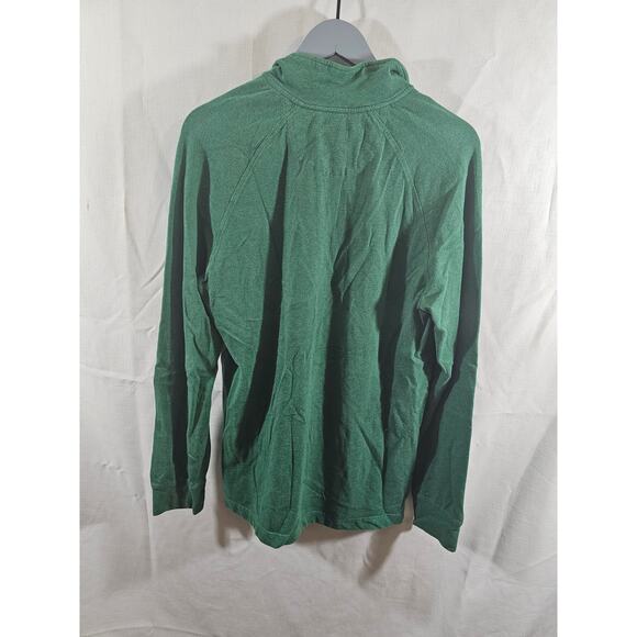 Chaps Green Men’s Long Sleeve 1/4 Zip Pullover Fleece Shirt Soft Size Medium - Picture 6 of 7